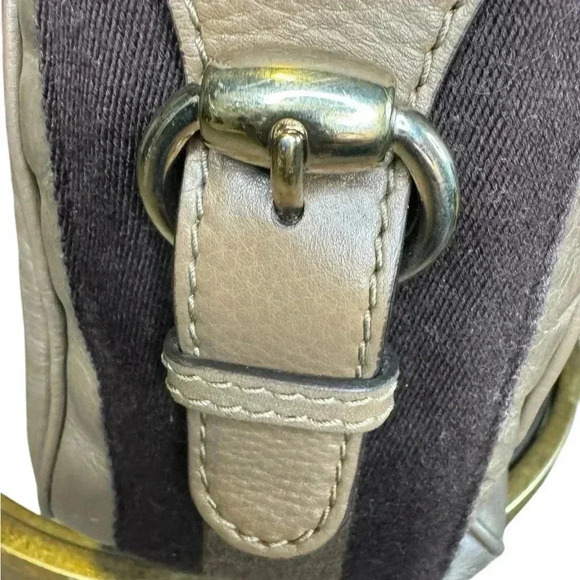 Gucci Light Brown Leather Heritage Stripe Horsebit Hobo Shoulder Bag. - Picture 10 of 16